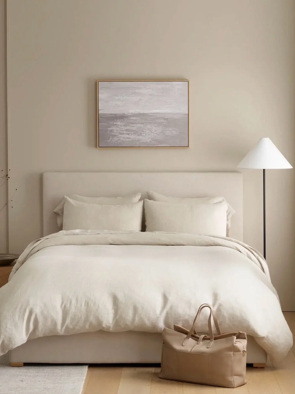 NWT Quince European Linen Chambray Duvet Cover, King/Cal K (Natural) No shams